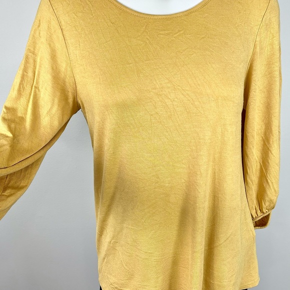 Green Envelope boho gold top L - Picture 3 of 12